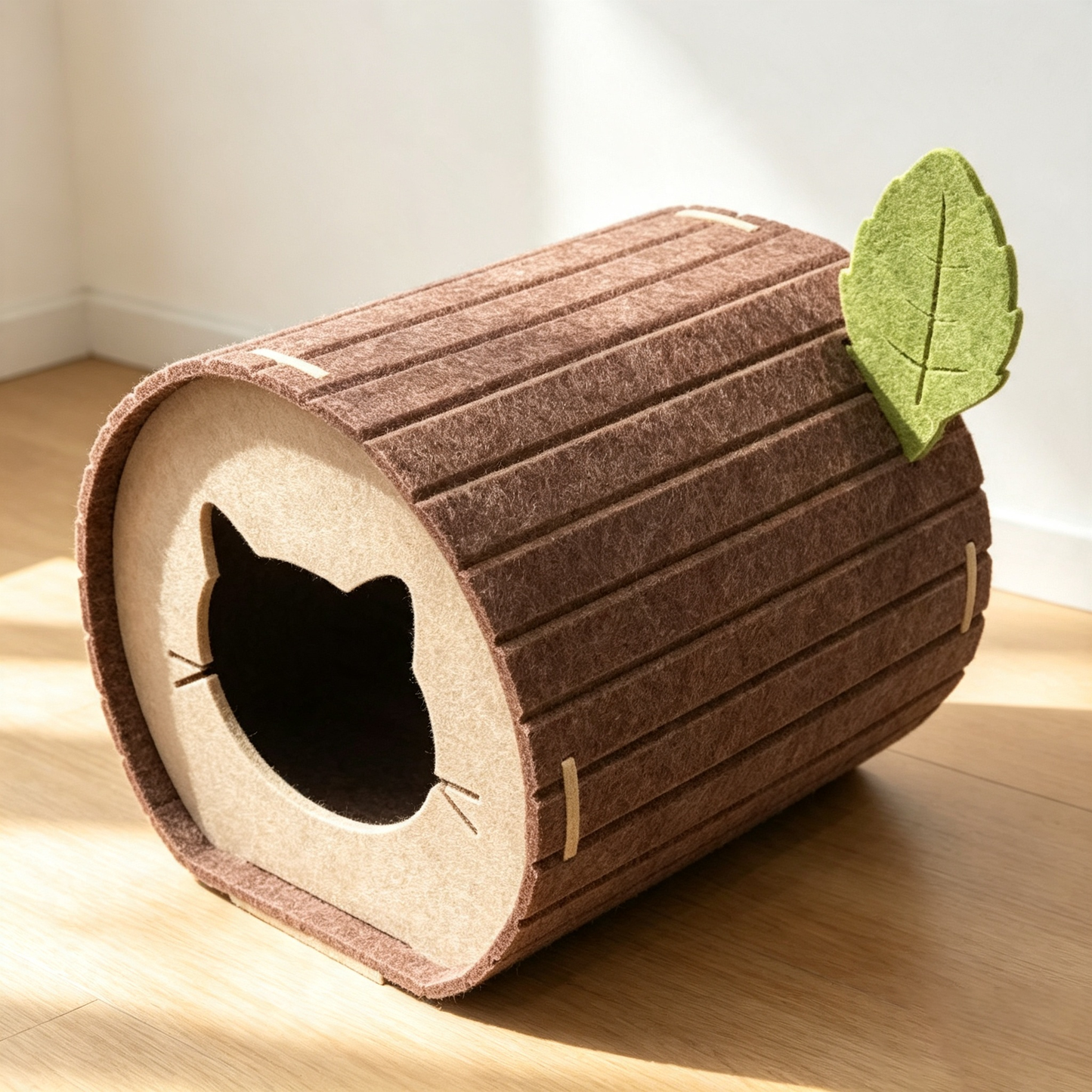 Tree Stump Cat Cave Bed
