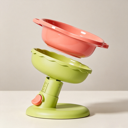 Adjustable Elevated Ceramic Cat Bowl