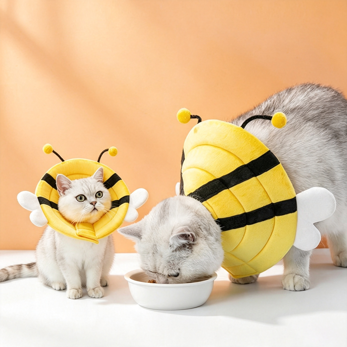 Cute Bee Soft Recovery Collar for Cats