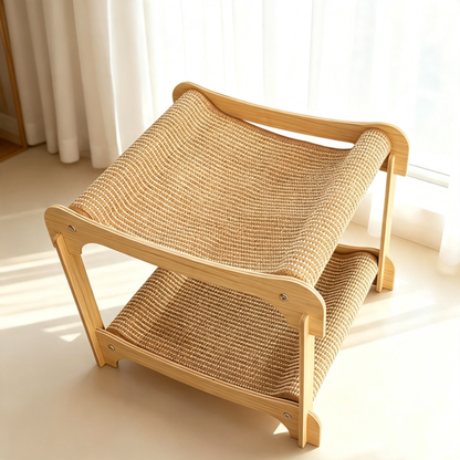Elevated Double Tier Cat Hammock Bed