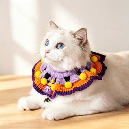 Halloween Pet Knitted Collar