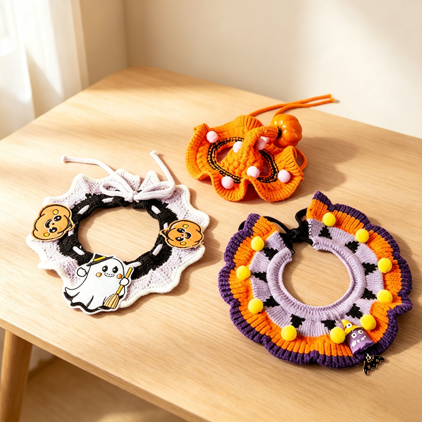 Halloween Pet Knitted Collar